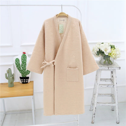 Quality Cotton Loose Bathrobe