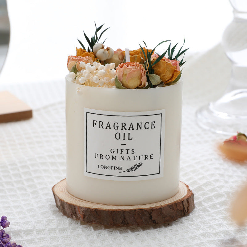 Luxury Dried Flowers Romantic Scented Candles