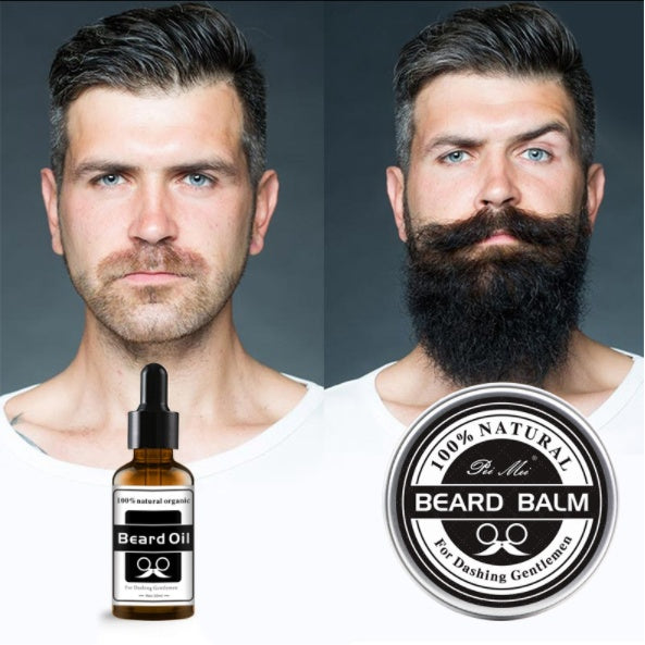Natural Moisturizing Growth Beard Cream and Oil