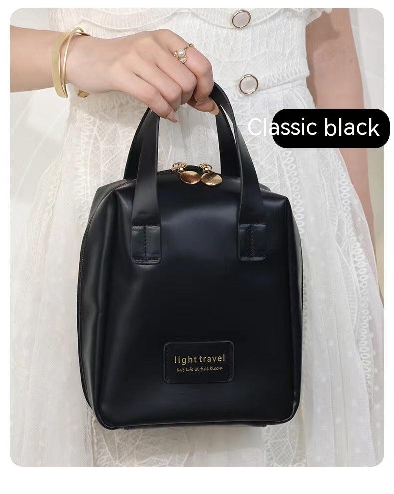 Leather Waterproof Pouch Cosmetic Bag Bag