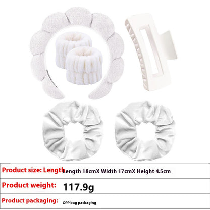 Headband, Hair Tie, Hair Claw, And Wrist Band Bundle Suit