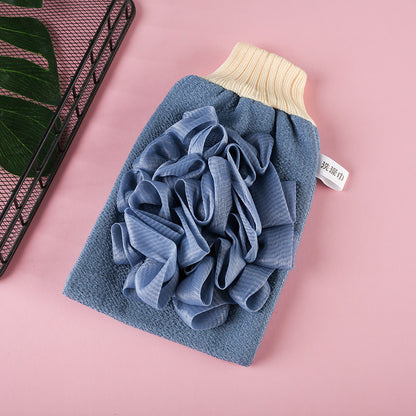 Double-sided Loofah Bath Towel And Gloves