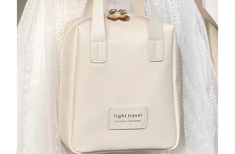 Leather Waterproof Pouch Cosmetic Bag Bag