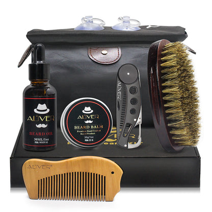 Aliver Men's Beard Shaving 7 pcs Set