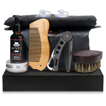 Aliver Men's Beard Shaving 7 pcs Set