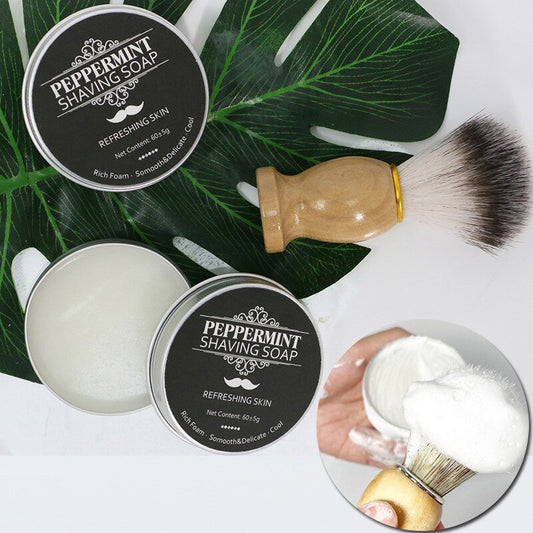 Gentle Handmade Men's Shaving Soap Shaving Cream Mint Scented