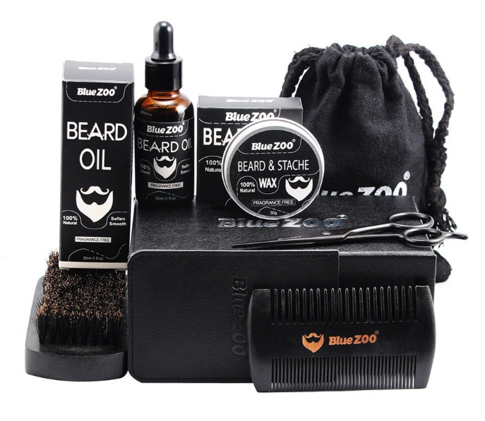Black Bluezoo Beard 7 Piece Set