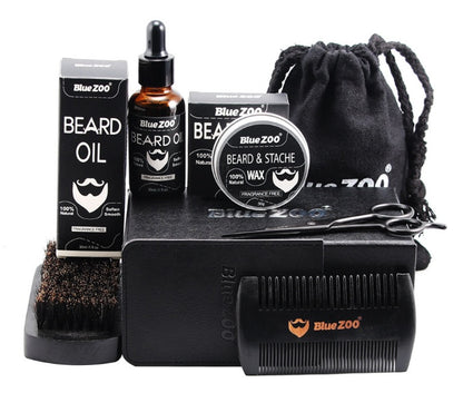 Black Bluezoo Beard 7 Piece Set
