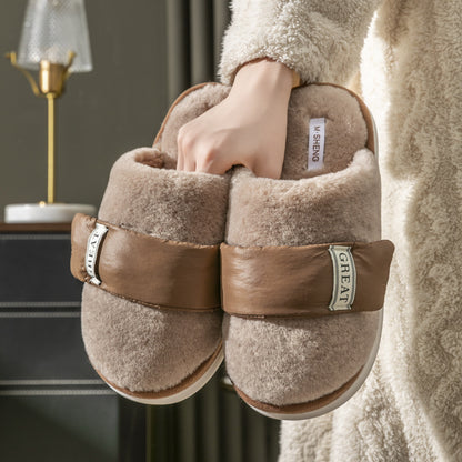 Hook Furry Cotton Indoor Home Slippers