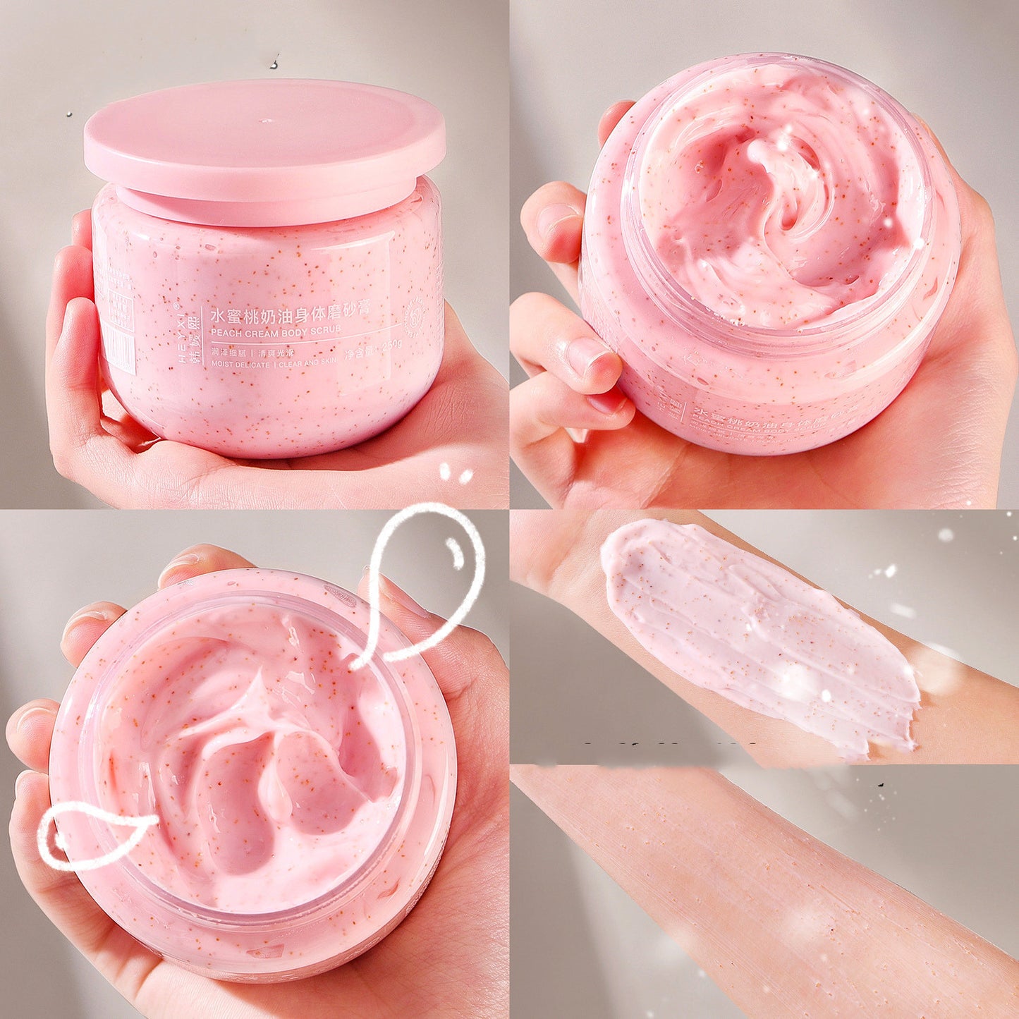 Peach Butter Cream Body Scrub