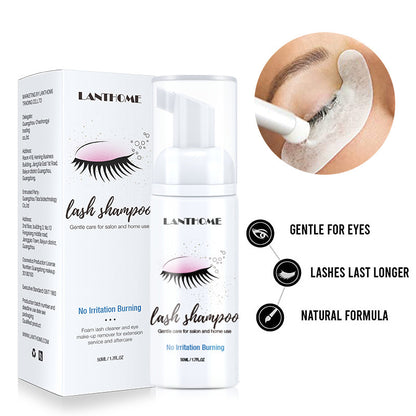 Eyelash shampoo gentle cleansing makeup remover