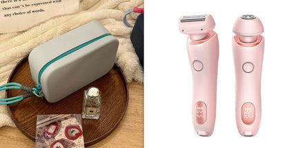 2 In 1 Rechargeable Women Body Hair Removal Razor Epilator