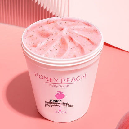 Honey Peach Moisturizing Cream Body Scrub