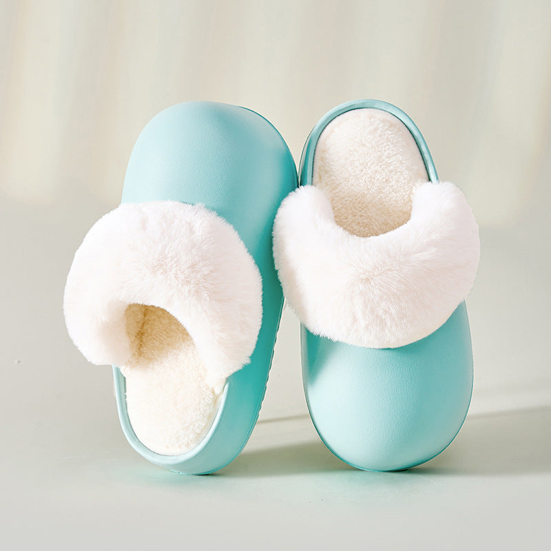 Detachable Waterproof Warm Fuzzy Home Slippers