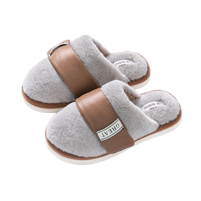 Hook Furry Cotton Indoor Home Slippers