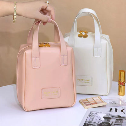 Leather Waterproof Pouch Cosmetic Bag Bag