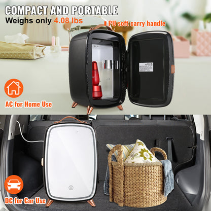 Vevor 6L Skincare Mini Fridge With LED Light