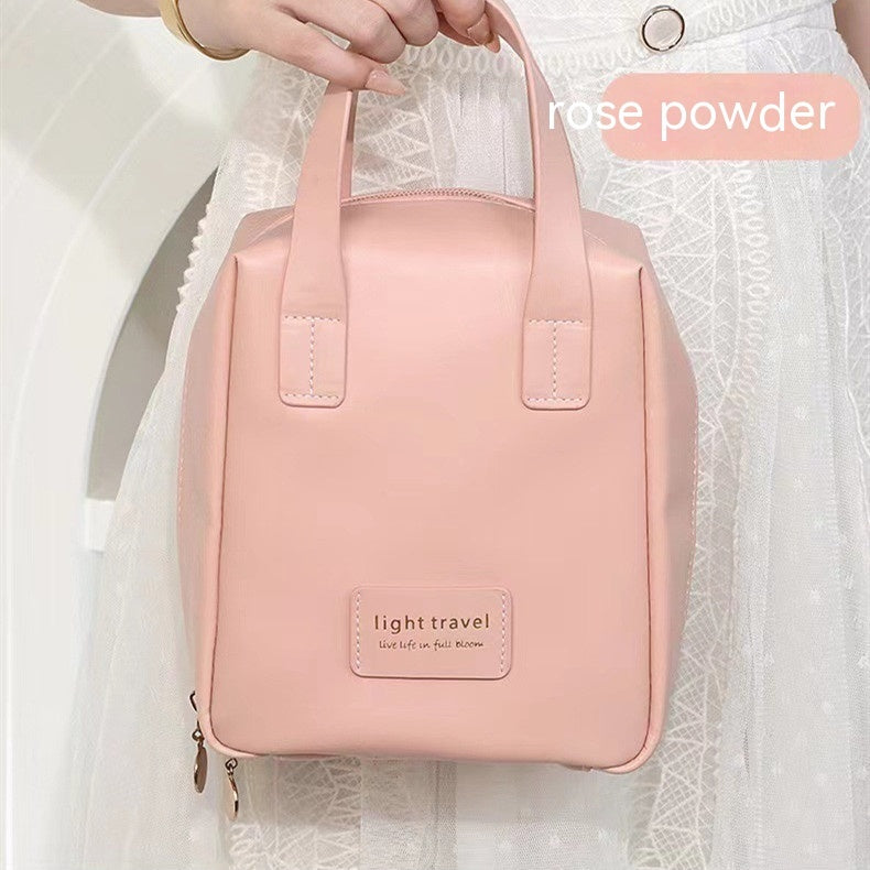 Leather Waterproof Pouch Cosmetic Bag Bag