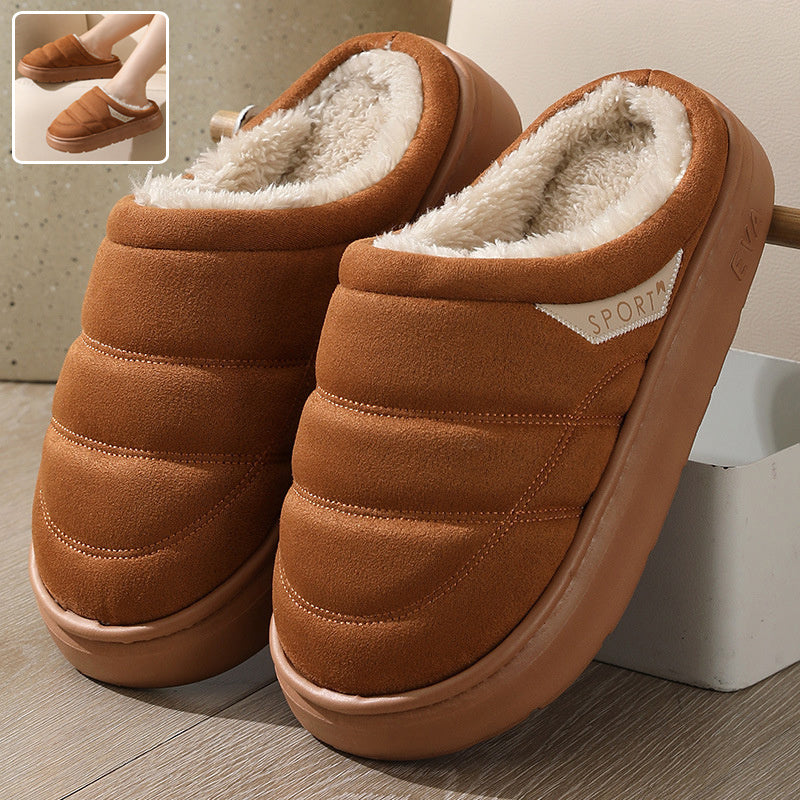 SPORT Suede Plush Slipper Indoor Slippers
