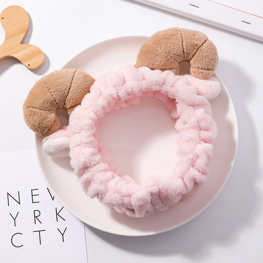 Cute Soft Plush Horns Hair Band Headband