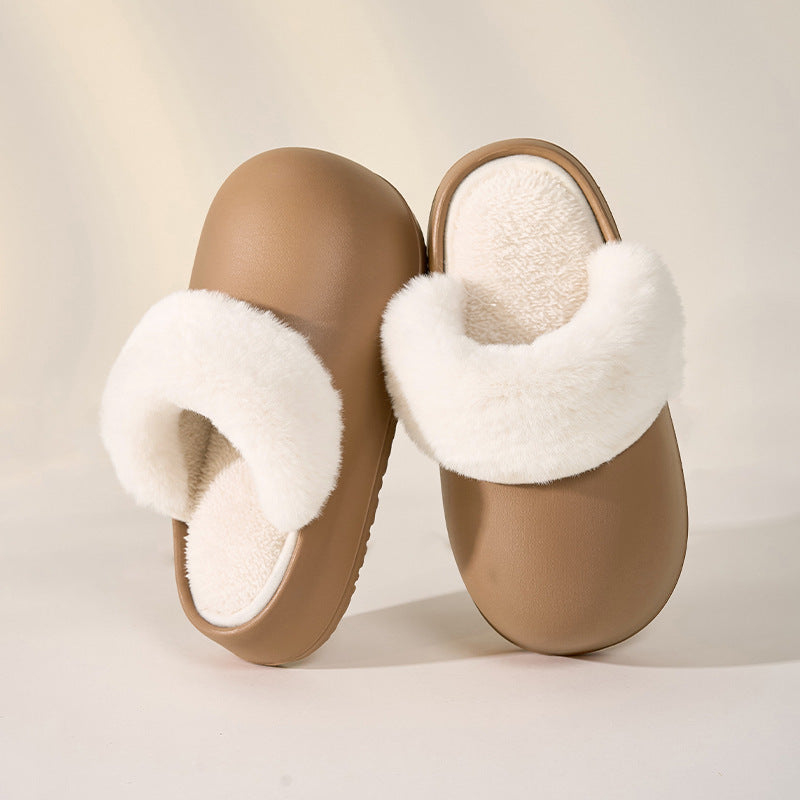 Detachable Waterproof Warm Fuzzy Home Slippers
