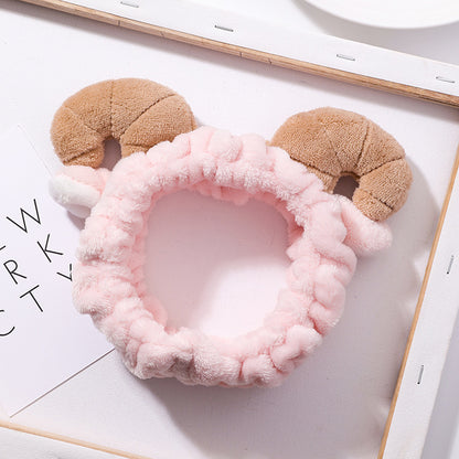 Cute Soft Plush Horns Hair Band Headband