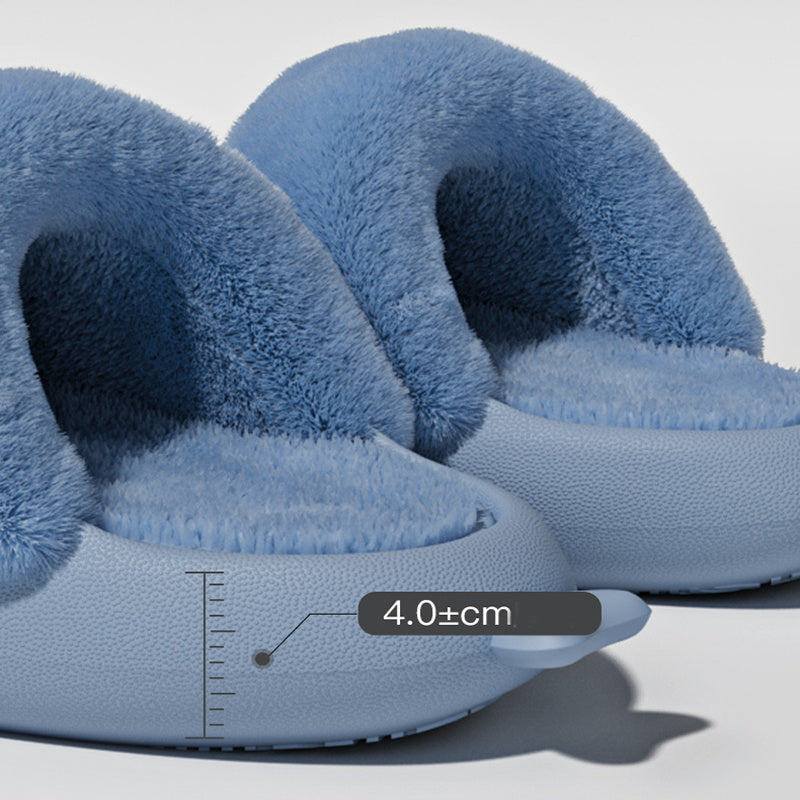 Fuzzy Shark Indoor Slippers