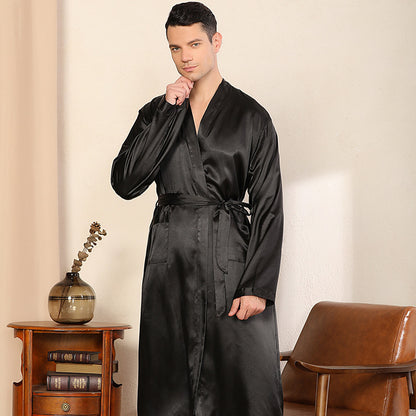 Men's Ultra-thin Cardigan Nightgown Robe