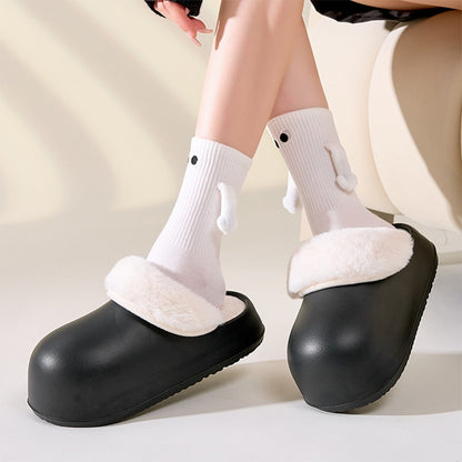 Detachable Waterproof Warm Fuzzy Home Slippers