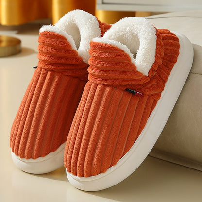 Classy Stripe Slipper Shoes
