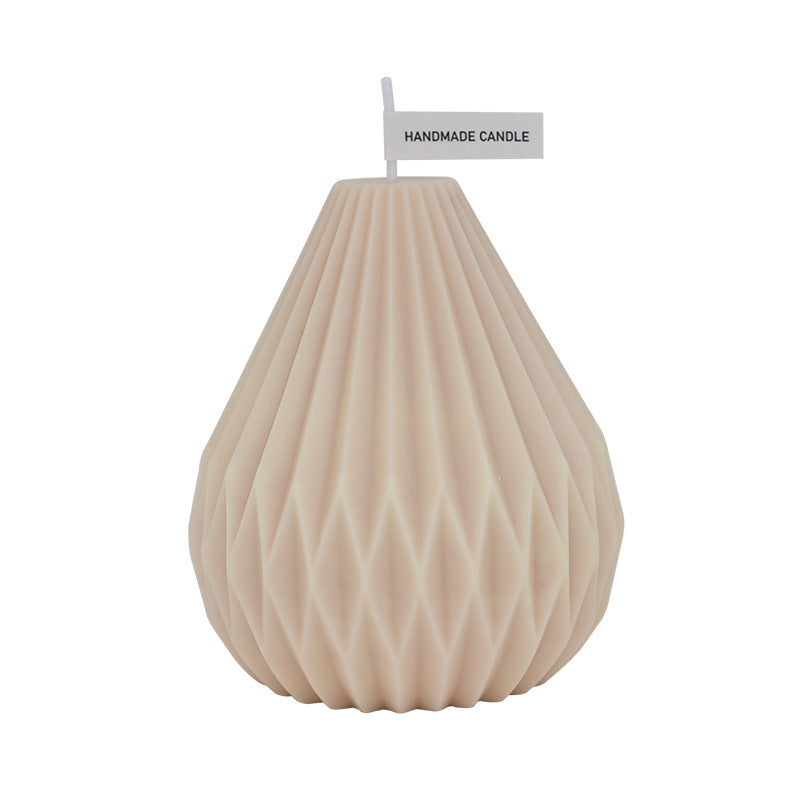 Handmade Nordic Style Lined Pear Shaped Scented Candles