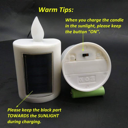 Solar Rechargable LED Candles