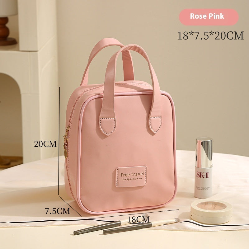 Luxury Leather Portable Cosmetic Bag