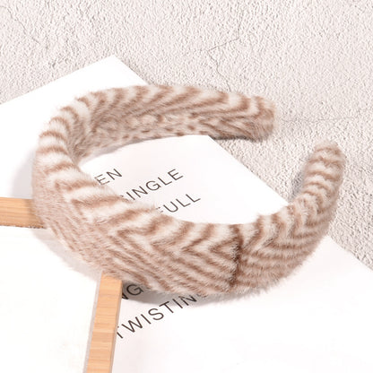 Leopard Print Fluffy Hairband
