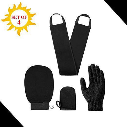 Exfoliating and Tanning Mitt Applicator 4 In 1 Set