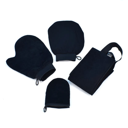 Exfoliating and Tanning Mitt Applicator 4 In 1 Set