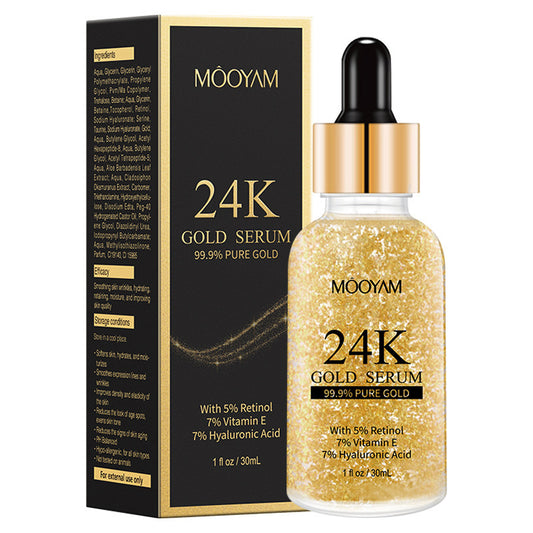 24K Gold Foil Vitamin E Retinol Anti-wrinkle Face Serum