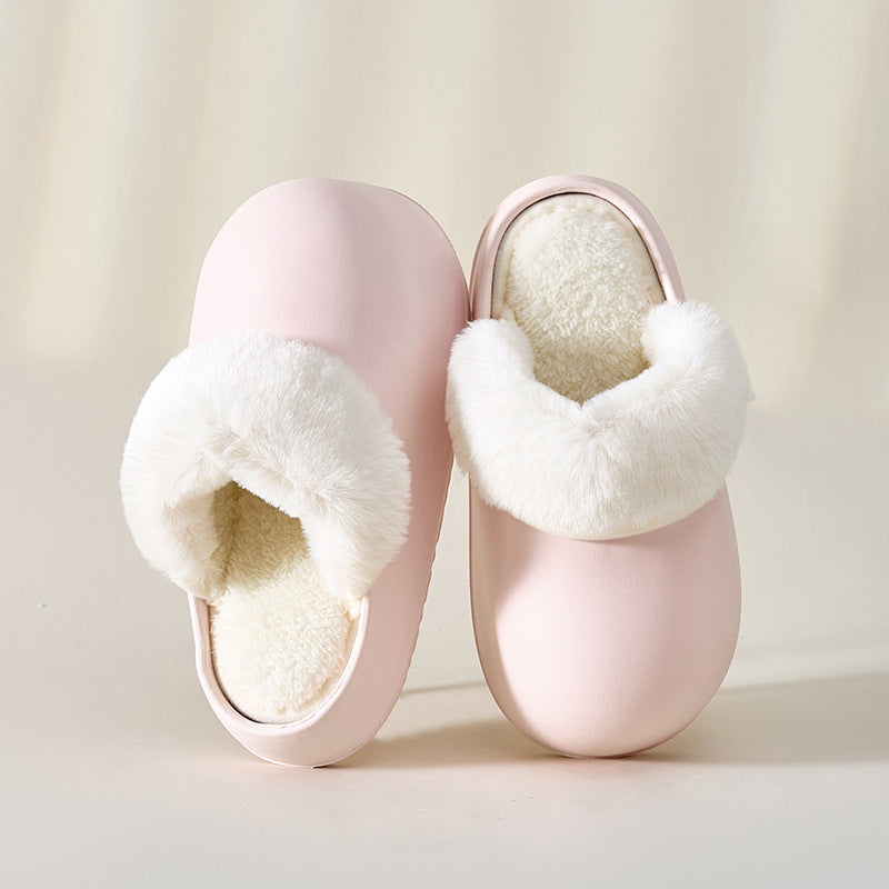 Detachable Waterproof Warm Fuzzy Home Slippers
