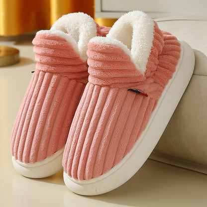 Classy Stripe Slipper Shoes