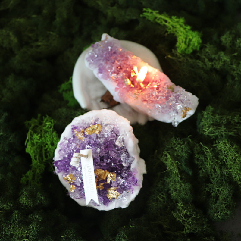 Handmade Natural Crystal Cave Fragrant Candle