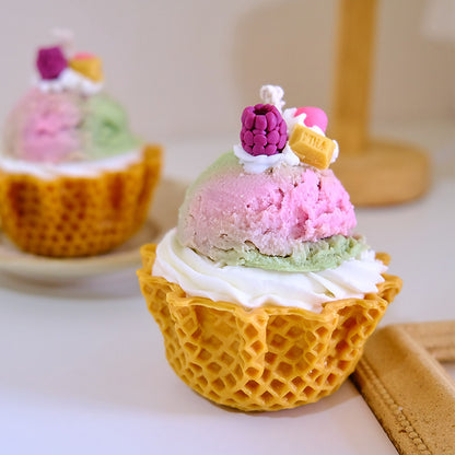 Handmade Quality Cupcake Cream Dessert Scented Candles