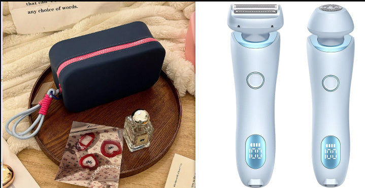 2 In 1 Rechargeable Women Body Hair Removal Razor Epilator