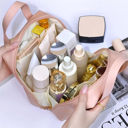 Leather Waterproof Pouch Cosmetic Bag Bag