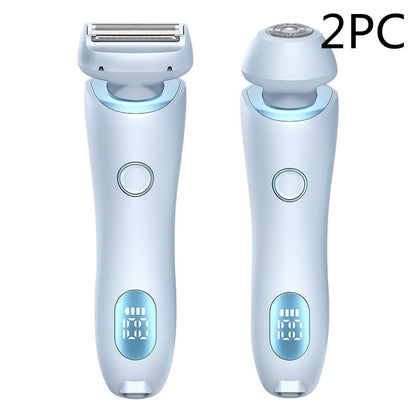 2 In 1 Rechargeable Women Body Hair Removal Razor Epilator