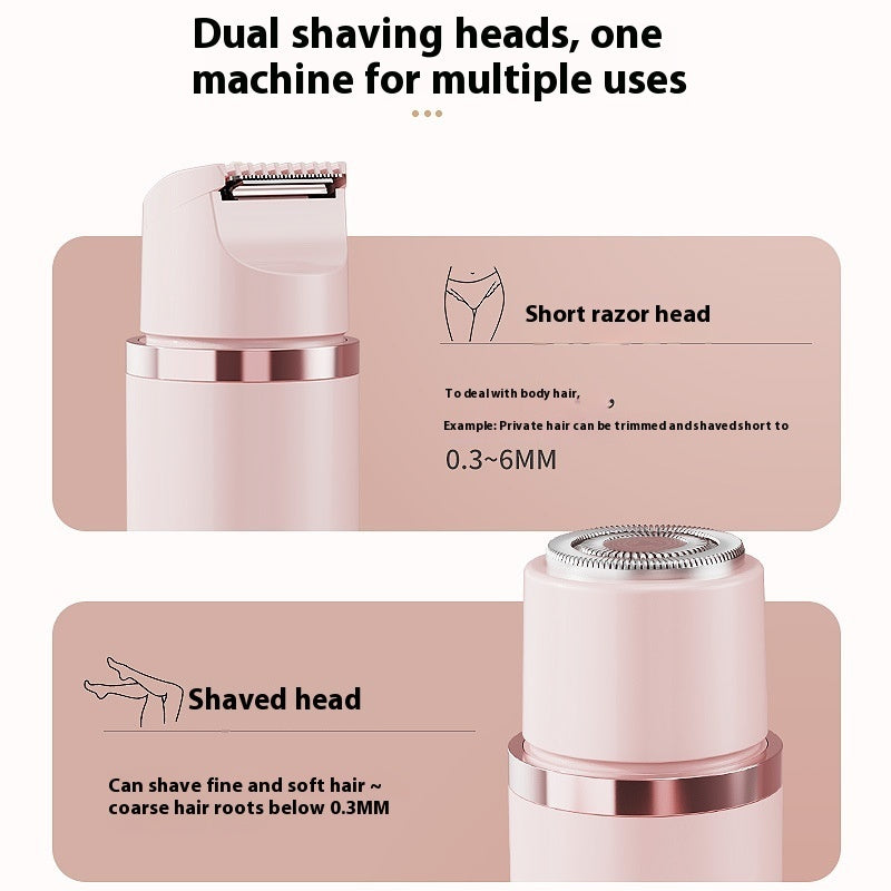 Dual-Head Women's Painless Electric Shaver Epilator