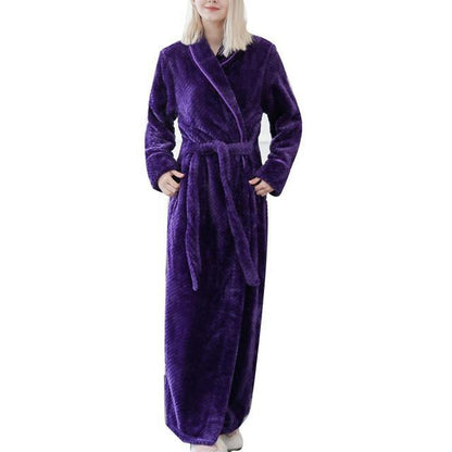 Warm Fleece Women Men Bath Robes