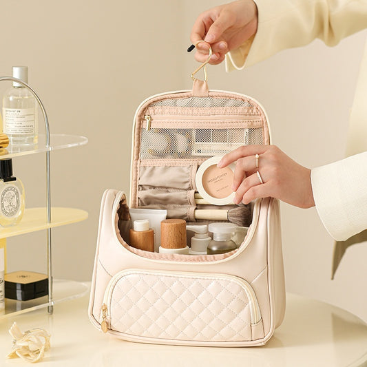 Minimalistic Classy Large Portable Cosmetic Bag