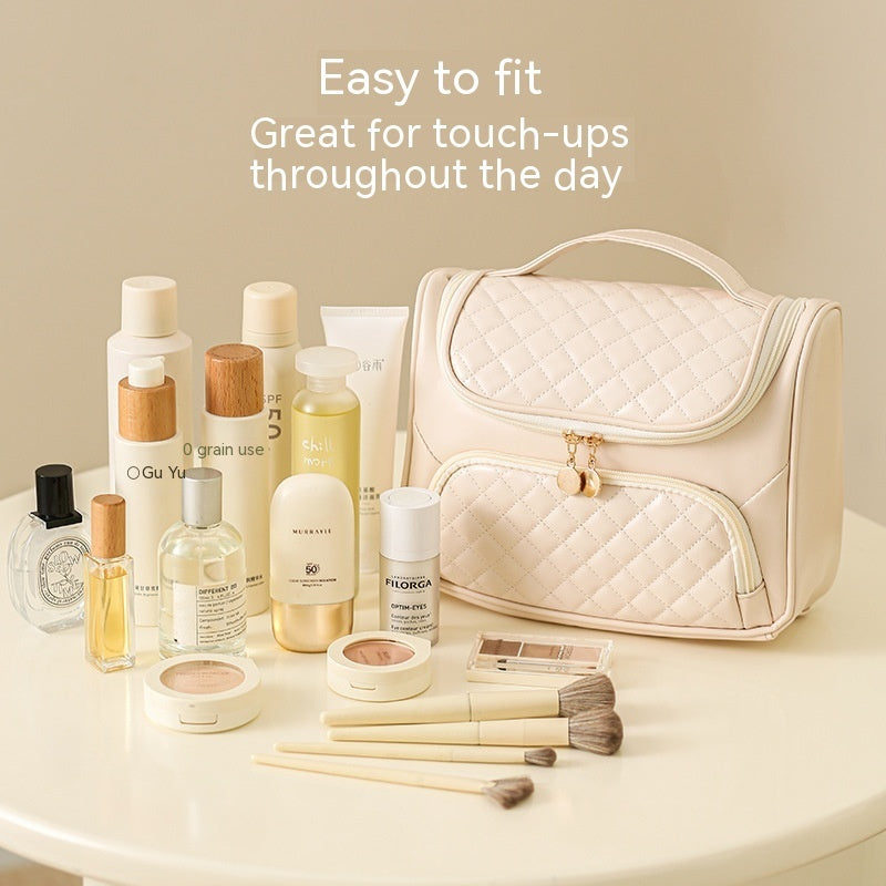 Minimalistic Classy Large Portable Cosmetic Bag