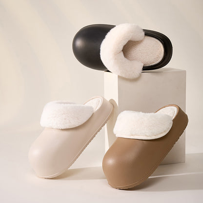 Detachable Waterproof Warm Fuzzy Home Slippers