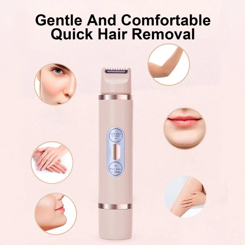 Dual-Head Women's Painless Electric Shaver Epilator